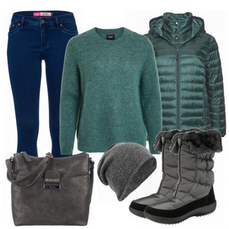 Outfit mit Blau Jeans Superdry "gentle"