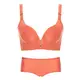 KYWBD Nahtlose unterwäsche Set,Sammeln von verstellbaren BH Ziehen sie die Brust BH-orange 80C