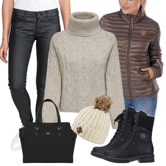 Outfity s klobúkom "Zimné outfity"