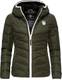 Navahoo Damen Winterjacke Steppjacke Elva Olive Gr. M