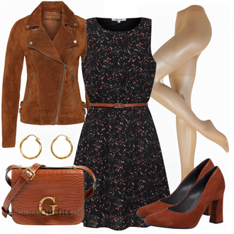 Outfit mit Rot Lederjacke Freaky Nation "Schöner Sommer Look"