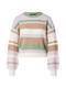 VERO MODA Pullover 'GRACELYN' beigemeliert / grün / lavendel / weiß