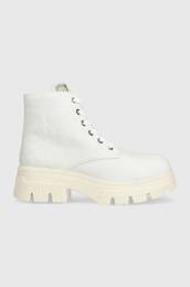 Glenarji CHUNKLY BOOT VINTANGE TONGUE enski, bela barva, YW0YW00947