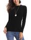 Abollria Damen Rollkragenpullover Elegant Langarm Strickpullover Weich Rippstrick Pulli mit Stehkragen für Winter