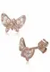 FIRETTI Paar Ohrstecker »Schmetterling« rosegold