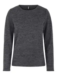 PIECES Shirt ''''Pam'''' basaltgrau