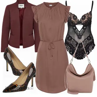Outfit mit Schwarz High Heel Guess "Elegantes Herbst Outfit"