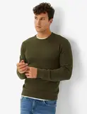Rundhals Pullover aus Stoff image