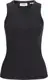 JJXX Top Jxforest Str Sl Wash Rib Top Jrs 12252291 Black Dames Maat - L