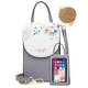 HAWILL Handy Umhängetasche Damen Touchscreen Handytasche zum Umhängen Kleine Schultertasche Leder Crossbody Geldbörse Phone Tasche für iPhone 12/12 Pro Max/11/XR, Samsung Galaxy S21/S20/S10