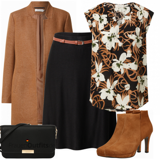 Outfit mit Braun Stiefel Paul Green "Elegantes Business Outfit"