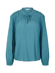TOM TAILOR Bluse cyanblau