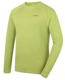 Men's merino sweatshirt Aron M bright green