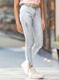 Grau Jeans mit Schlitz für Damen image