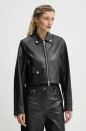 Biker jakna Brooke enska, rna barva, 66384-7750