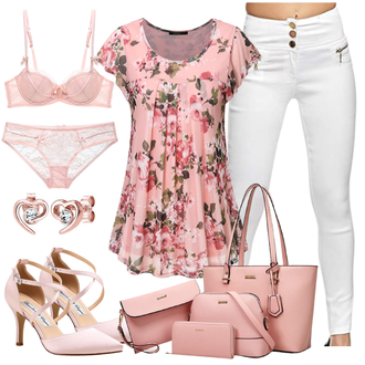 Elegante Outfits Satin mit Rosa Hochfrontpump/Schuh Hochzeit/T-steg Pumps/Vintage Pumpe/Spangenschuh/Slingpump/Bequemer Pump/Mary Jane Schuh/Spangenpump Duosheng & Elegant "Elegantes Sommer Outfit"