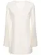 Robe Courte En Laine Mlange Double  Col En V