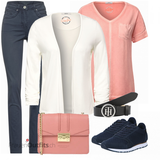 Outfit mit Schwarz Schuh Sneaker WODEN "Frühlingsoutfit"