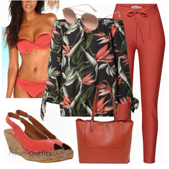Outfit mit Blau Cartoon "Schöner Sommer Look"