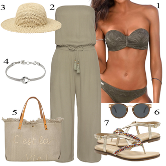 Outfit sa Tamnozelena/Tamnosiva/Siva vunena tajica/Korselet/Tijelo bez žica/Halter/Steznik/Donje rublje od merino vune/Hulahopke Velike Veličine/Merino rublje/Top i Haljina Za Oblikovanje Buffalo "Ljetni outfiti"