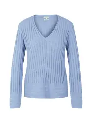 TOM TAILOR Pullover hellblau