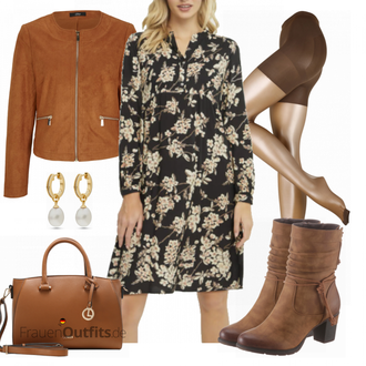 Outfit mit Grün Stiefel Rieker "Elegantes Business Outfit"