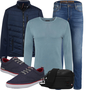 Dunkelblaue Strickjacken und Cardigans kombinieren image