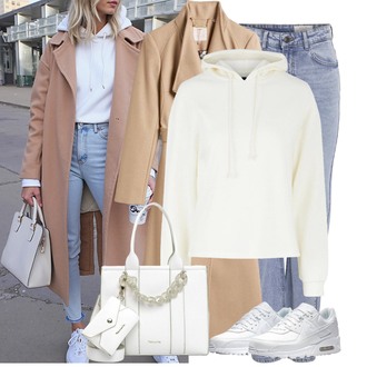 Outfit met beige/Khaki/bruin Trenchcoat/Women's Trenchcoats/Kasjmier Mantel/Midi Mantel/Lichte Mantel/Zomerjas/Wollen Mantel/Overgangsmantel Ted Baker "Coole Lente Outfit"