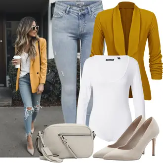 Bequeme Outfit mit Beige/Braun Business-Schuh/Vintage Pumpe/High Heel/Bequemer Pump/High Heel Pumps/Hochfrontpump Tamaris "Modisches Frühlingsoutfit"