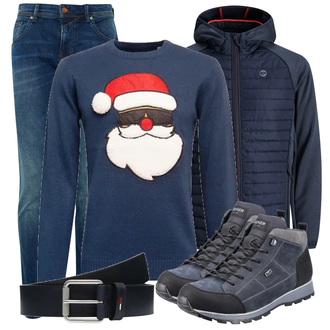 Outfit mit Schwarz Stiefel Rieker "Herbstlicher Look"
