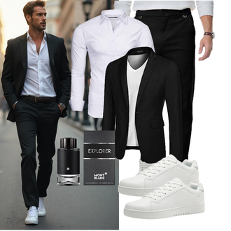 Business Outfits Leger mit Schwarz/Beige Elegancity, ANALEAF "Business Outfit"Look: Classic, Schlichte, Outdoor, Leger, Stil, Business, Smart Casual, Coole, Casual, Moderne, Italienische, Elegant, Rad, Premium, Indoor