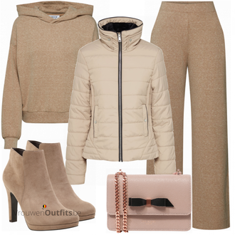 Outfit met grijs Ted Baker "Edited Broek"