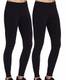 iloveSIA Leggings damen Schwarz Skinny Hose Elastische Laufen hose blickdicht slim fit,Größe M