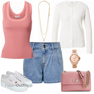 Outfit mit Rosa Suncoo "Bequemes Spmmeroutfit"