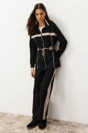 Black Knitted Scuba/Diving Bottom-Top Set