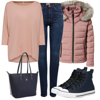 Outfit sa Zimska Jakna DKNY "Cool outfit za svaki dan"