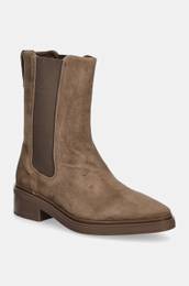 Chelsea iz semia HEEL CHELSEA BOOT 30 SUE enski, rjava barva, HW0HW02191