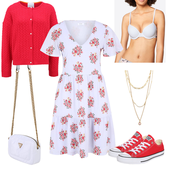 Minimizer Outfit mit Braun/Hellblau/Blau Bademode Großer Cup Skiny "Süßer Alltagslook"