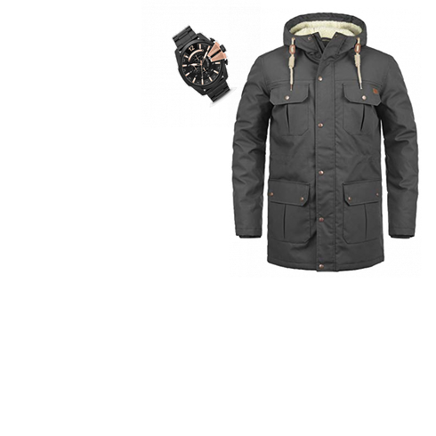Blau Overall/Jacke Winter Parka !Solid kombinieren