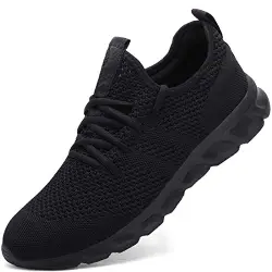 Damen Laufschuhe Turnschuhe Sportschuhe Sneaker Running Tennis Schuhe Freizeit Straßenlaufschuhe Fashion Leichtgewichts Atmungsaktiv Walkingschuhe Outdoor Fitness Jogging Sportsschuhe Schwarz 37 EU