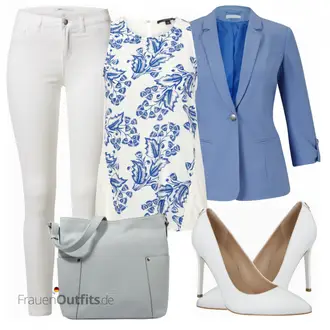 Outfit mit Grau Schuh High Heel Guess "Büro Outfit"