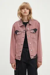 Jeans jakna enska, roza barva, 0502.8222