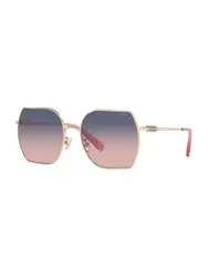 COACH Sonnenbrille ''''0HC71425890050J'''' taubenblau / gold / eosin