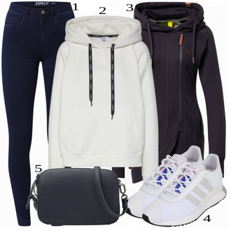 Kombinacije za zimu sa Crna Veći Broj Alife and Kickin "Zimski Look"