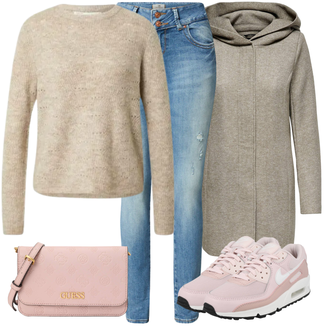 Raton laveur tenues avec Gris/Marron/Beige/Kaki Manteau à Capuche/Manteau d'Hiver Manteau de Laine/Manteau en Laine Polaire/Manteau en Maille/Manteau Polaire Tricot/Manteau en Loden Only "Parfait Pour L'automne"