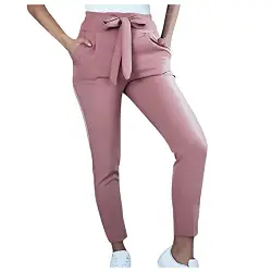 Damen Cropped Hose Stretch Chino Freizeithose Große Größen Elegant Stoffhose für Frauen Damen Casual Loose Bequem Sweatpant Jogginghose Trainingshose Sporthose Yogahose