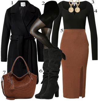 Outfit s Cheren Дамско бельо и бански костюми MAGIC Bodyfashion "Елегантен зимен аутфит"