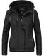 Ragwear Damen Jacke Winterjacke Ewok (vegan hergestellt) All Black Gr. S