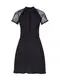 Boohoo Kleid Lace Detail Mini Dress schwarz