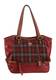 RIEKER Schultertasche rot / khaki / chamois